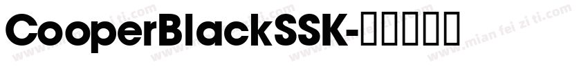 CooperBlackSSK字体转换