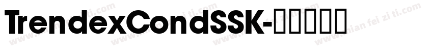 TrendexCondSSK字体转换