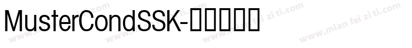 MusterCondSSK字体转换