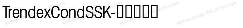 TrendexCondSSK字体转换
