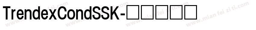 TrendexCondSSK字体转换