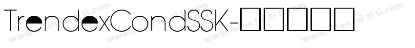 TrendexCondSSK字体转换