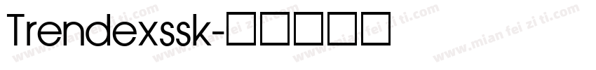 Trendexssk字体转换