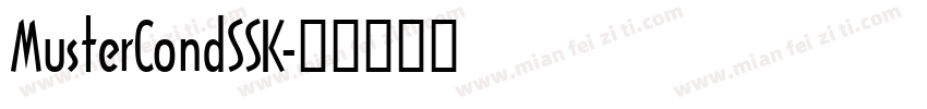MusterCondSSK字体转换