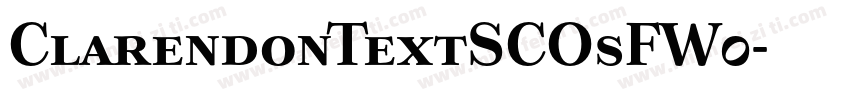 ClarendonTextSCOsFW0字体转换
