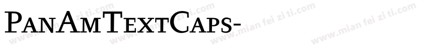 PanAmTextCaps字体转换