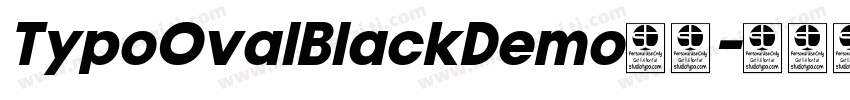 TypoOvalBlackDemo字体字体转换