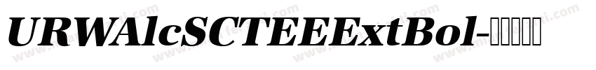 URWAlcSCTEEExtBol字体转换