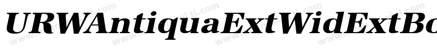 URWAntiquaExtWidExtBol字体转换