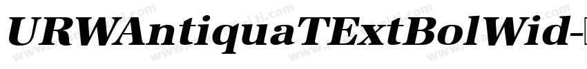 URWAntiquaTExtBolWid字体转换