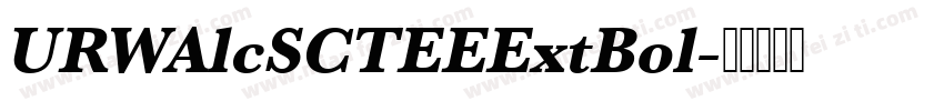 URWAlcSCTEEExtBol字体转换