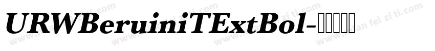 URWBeruiniTExtBol字体转换