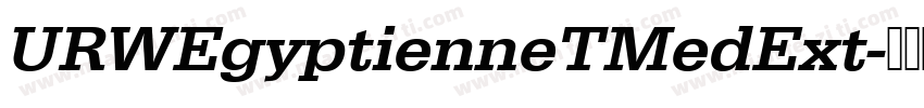 URWEgyptienneTMedExt字体转换
