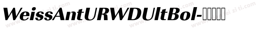 WeissAntURWDUltBol字体转换