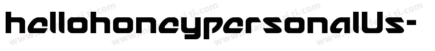 hellohoneypersonalUs字体转换