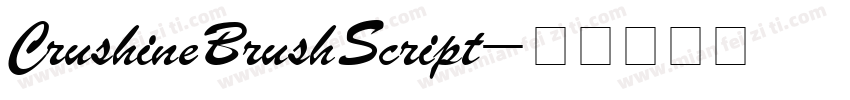 CrushineBrushScript字体转换