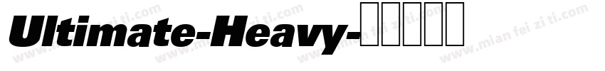 Ultimate-Heavy字体转换