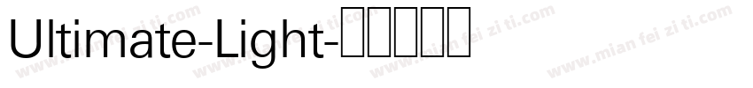 Ultimate-Light字体转换