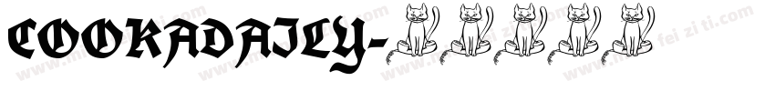 COOKADAILY字体转换