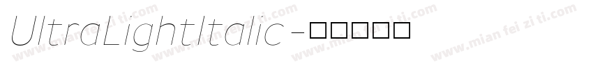 UltraLightItalic字体转换