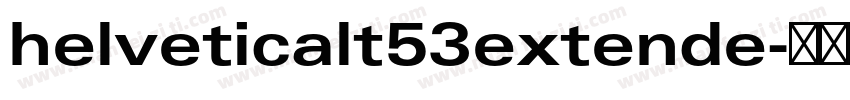 helveticalt53extende字体转换