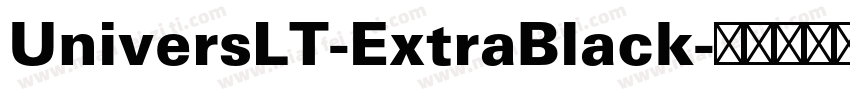 UniversLT-ExtraBlack字体转换
