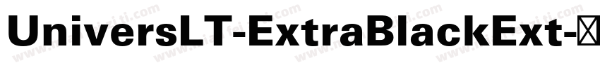 UniversLT-ExtraBlackExt字体转换