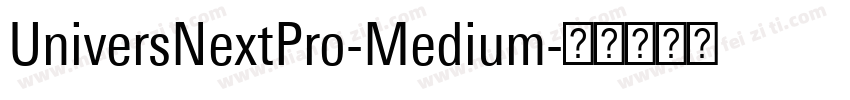 UniversNextPro-Medium字体转换