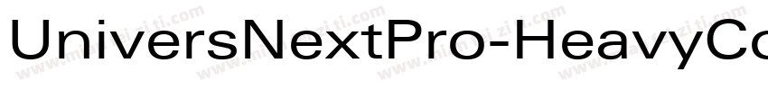 UniversNextPro-HeavyCond字体转换
