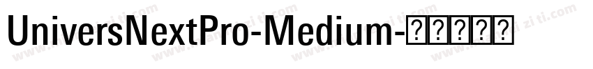 UniversNextPro-Medium字体转换