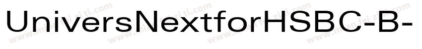 UniversNextforHSBC-B字体转换