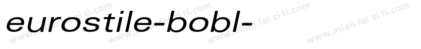 eurostile-bobl字体转换