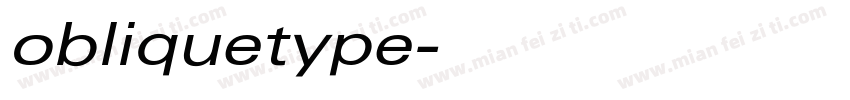 obliquetype字体转换