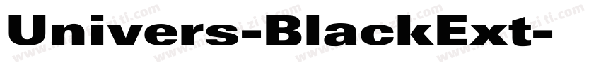Univers-BlackExt字体转换