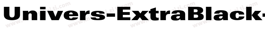 Univers-ExtraBlack字体转换