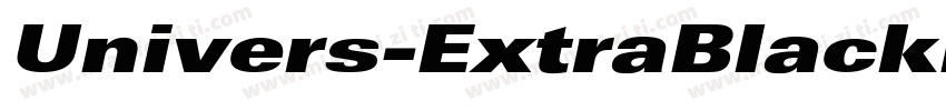 Univers-ExtraBlackExt字体转换