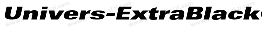 Univers-ExtraBlackObl字体转换