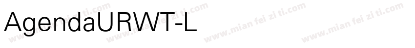 AgendaURWT-Light字体转换
