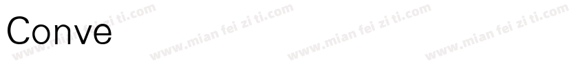 ConverseDINLight字体转换
