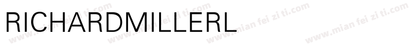 RICHARDMILLERLight字体转换