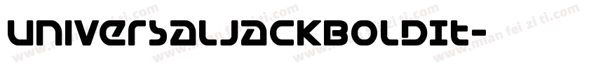 UniversalJackBoldIt字体转换