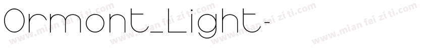 Ormont_Light字体转换