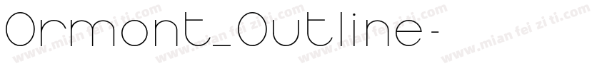 Ormont_Outline字体转换