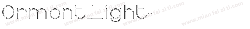 Ormont_Light字体转换