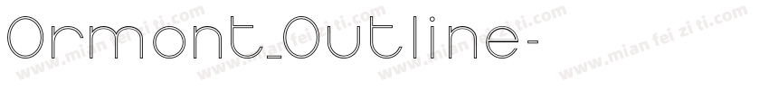 Ormont_Outline字体转换