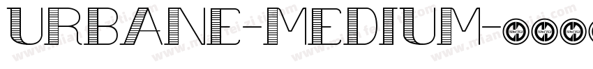 Urbane-Medium字体转换