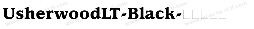 UsherwoodLT-Black字体转换