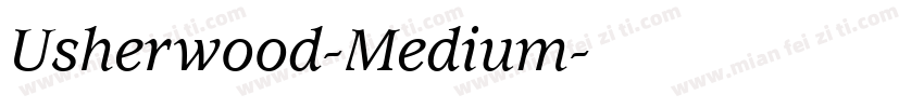 Usherwood-Medium字体转换