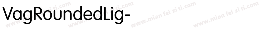 VagRoundedLig字体转换