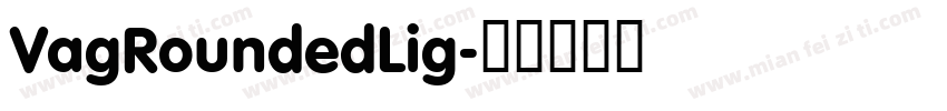 VagRoundedLig字体转换